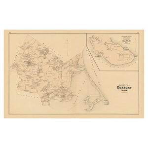 DUXBURY, Massachusetts 1879 Map Unframed
