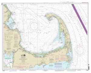 CAPE COD BAY, MA - 2013 Nautical Chart Unframed