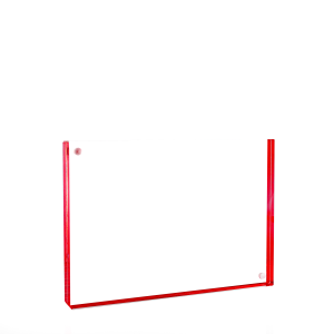 Clear Red Acrylic Frame